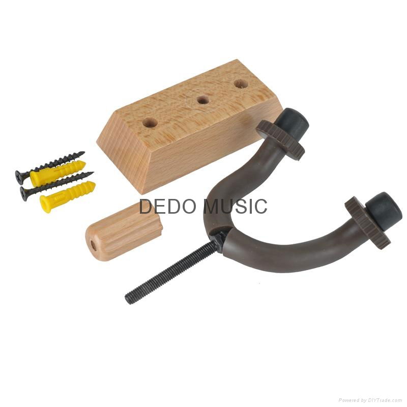 Real Solid Wood  Guitar Hanger Suitable for Violin and  Ukulele  4