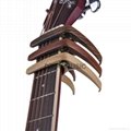 latest  guitar capo wooden model with Bridge Pin Puller / String Driver 4