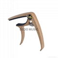 latest  guitar capo wooden model with Bridge Pin Puller / String Driver 3
