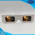 Hony Party 3D Custom Logo Wholesale Heart Paper Diffraction Glasses 2