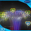 Hony Party 3D Custom Logo Wholesale Heart Paper Diffraction Glasses 5