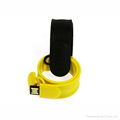 Silicone Bracelet Shaped USB Memory Flash Stick With Custom-made Logo 1