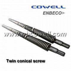 conical twin screw barrel for Cincinnati