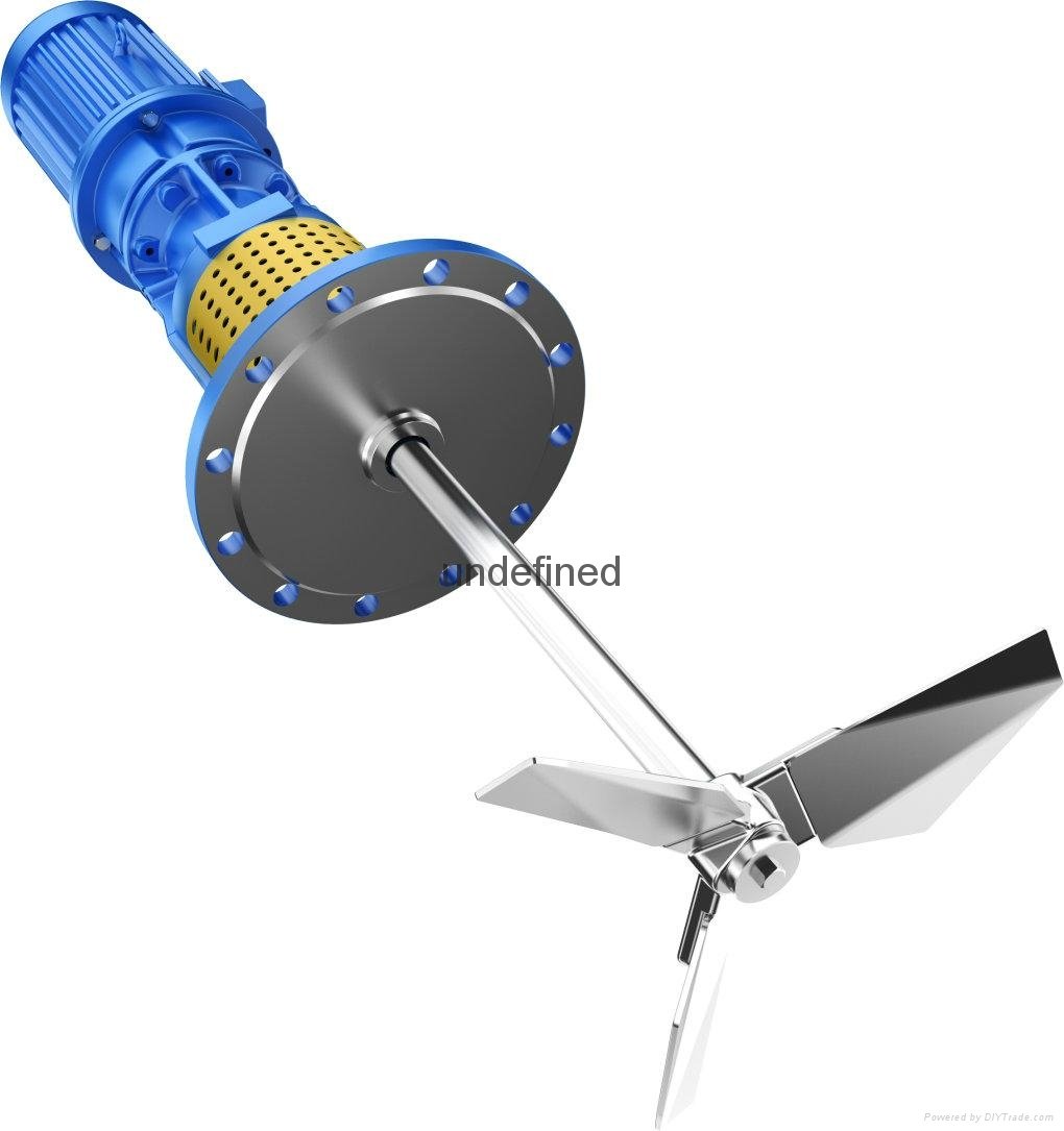 chemical and industrial side mounted mixer agitator