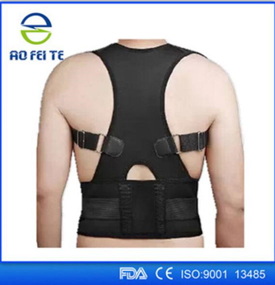 Aofeite adjustable back shoulder support belt orthopedic back posture corrector