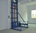 guide rail cargo lift elevator 5