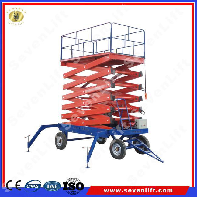 4-20M hydraulic mobile scissor lift platform 4