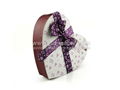 Heart shaped paper and paperboard material recycled gift box