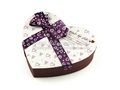 Heart shaped paper and paperboard material recycled gift box 2