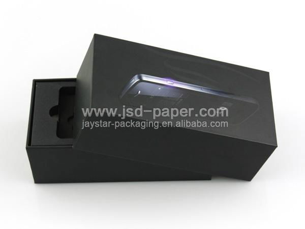 UV coating black cardboard packaging box for mobile 2