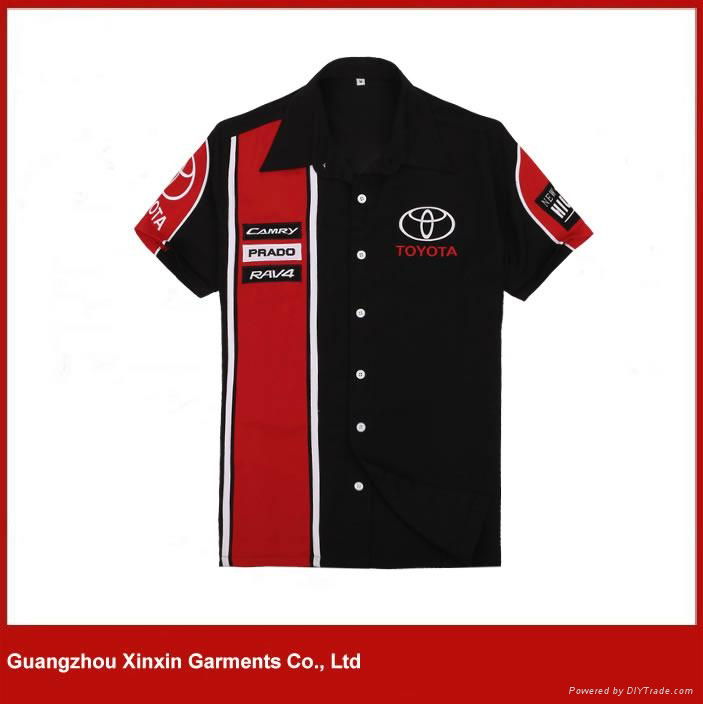 Custom embroidery 100% cotton pit crew F1 racing shirts for men(S56)