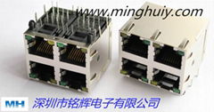 厂家供应2X2 RJ45网络连