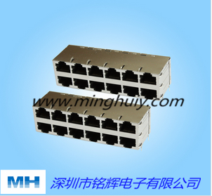 廠家供應2X2 RJ45網絡連接器 3