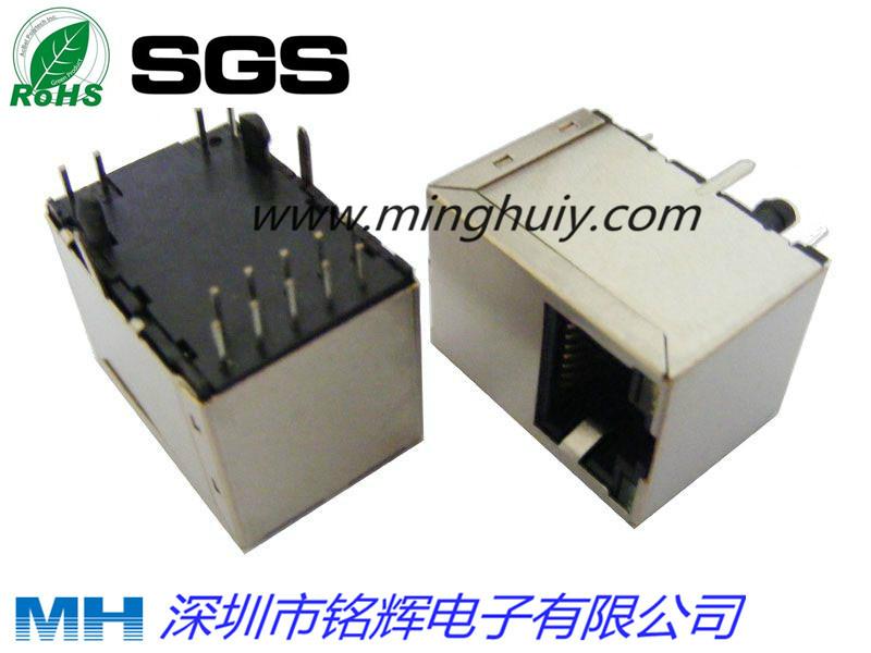 供應立式180度內置變壓器帶POE功能RJ45插座 4