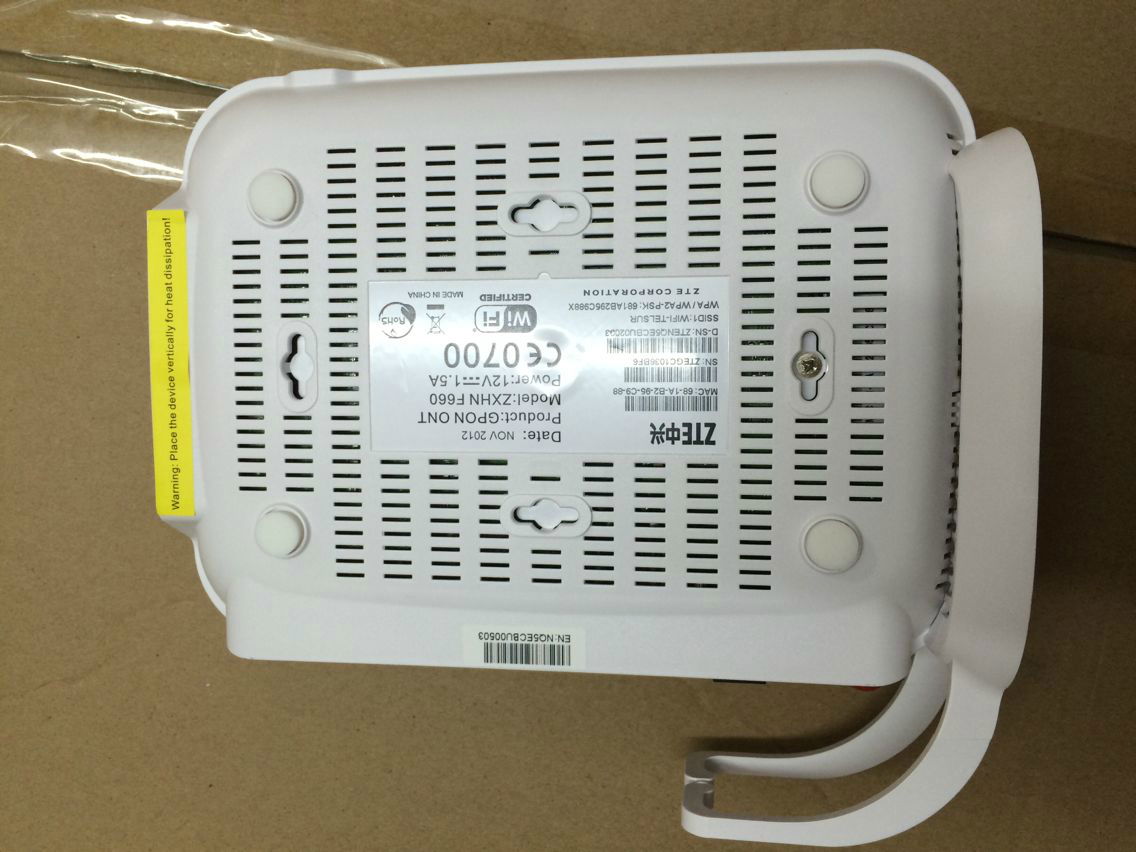 ZTE GPON ZXA10 F660 FTTO or FTTH ONT 3