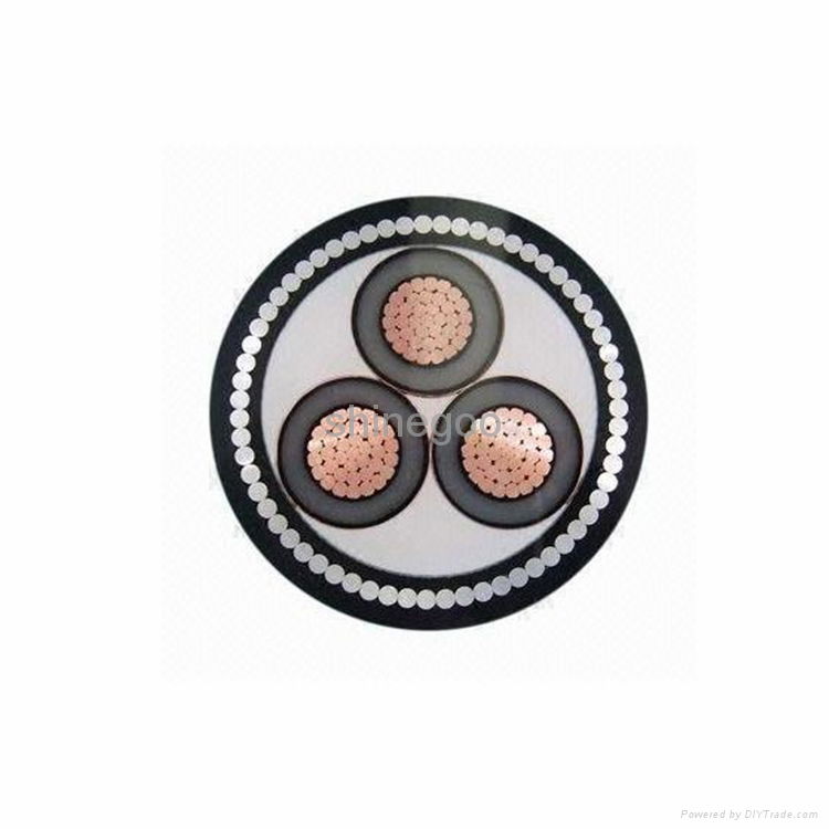 Copper tape shield steel wire armoured power cable 2