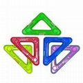 Triangle Plastic safe Magnetic building block toys 2