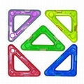 Triangle Plastic safe Magnetic building block toys 3