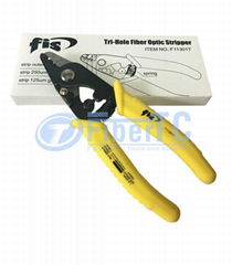 Tri-hole fiber optic stripper FIS