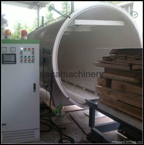 HF and vacuum industrial wood drying kiln 3