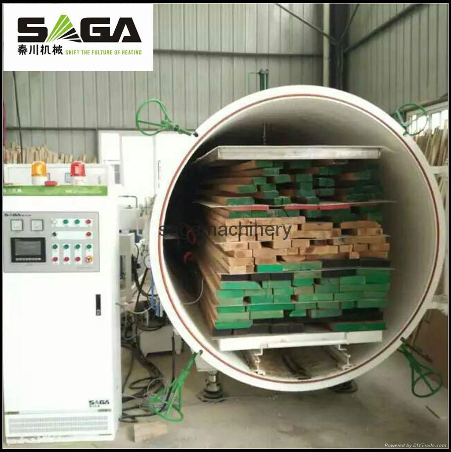 HF and vacuum industrial wood drying kiln 5