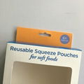 Reusable Squeeze Pouches of Soft Food with Custom Printing 2