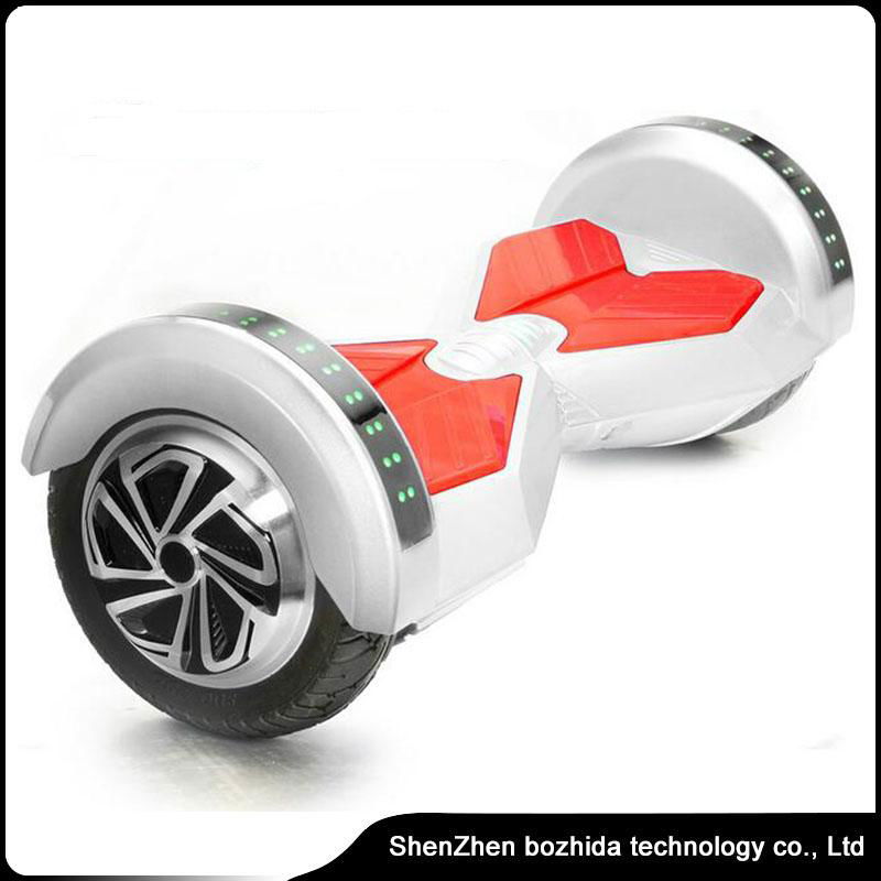 8inch  two wheels self balancing scooter with bluetooth remote and LED lights 2