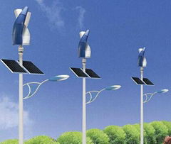 Wind solar hybrid street