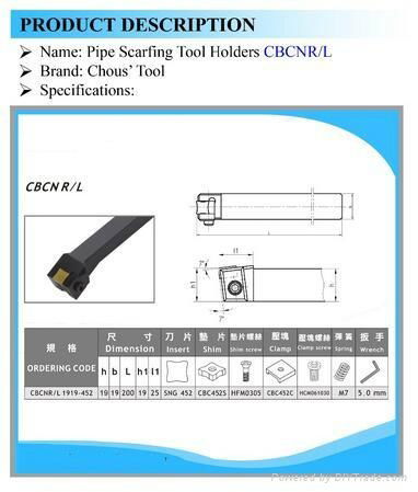 High Quality Tube Scarfing Tools CBCN R/L 2
