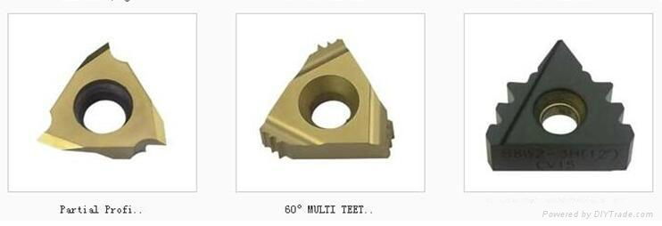 Threading Inserts of Partial Profile 60°and 55° 2