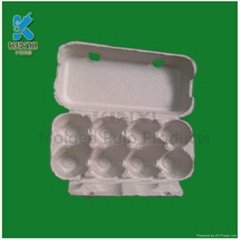 Recycled paper pulp egg packaging trays 