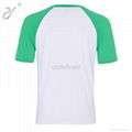 O-Neck Green Short Sleeve Men's Casual Breathable T Shirt 2