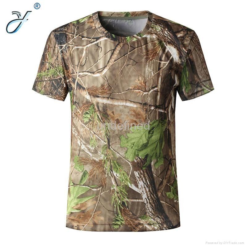 Customized Fly Dry Military Outdoor Hunting Camouflage T Shirts 4