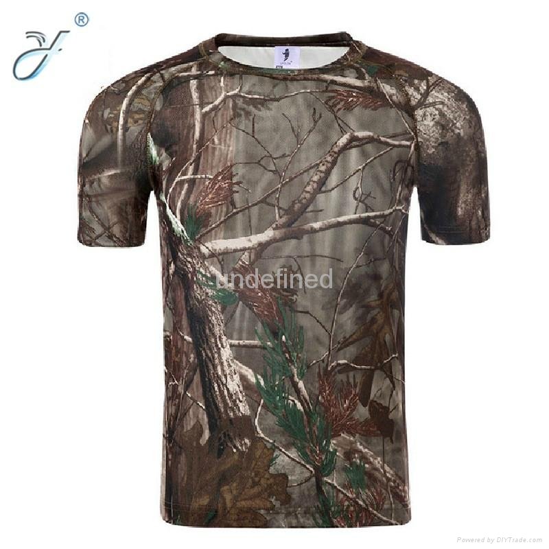 Customized Fly Dry Military Outdoor Hunting Camouflage T Shirts 5