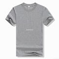 Round Collar Plain Color Short Sleeve Men's T shirts 5