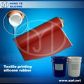 Silicone rubber for coating textile