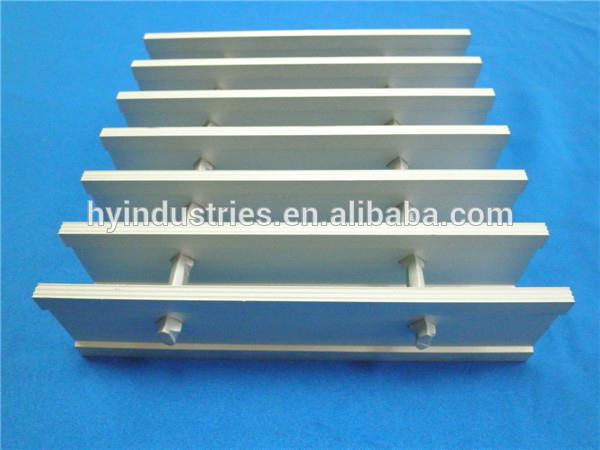 Swaged I bar high-heeled walkway aluminum gratings