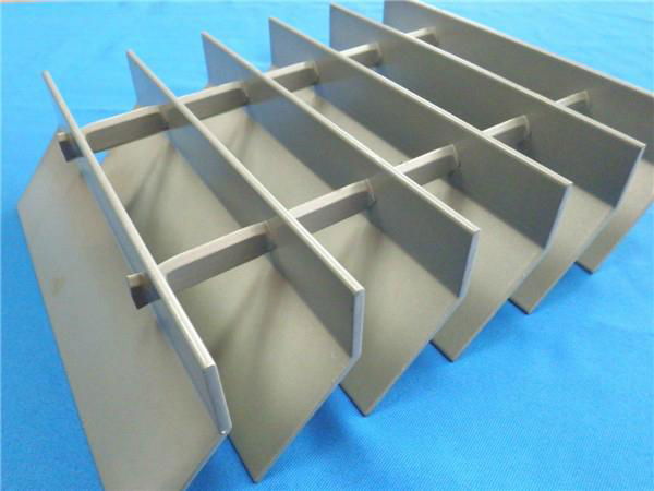 swaged aluminum sunshade louvers