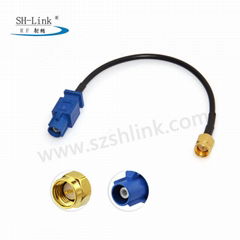 Vehicle Antenna Extension Pigtail SMA male to Fakra male Cable