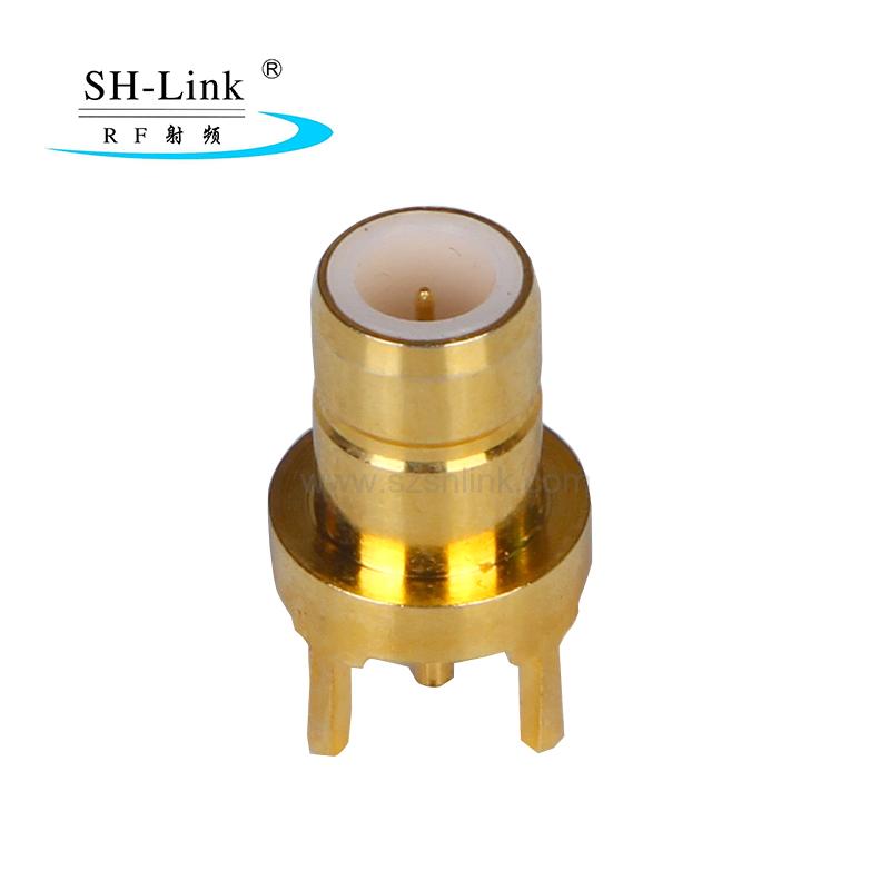 RF coaxial connector SMB male straight connector for PCB