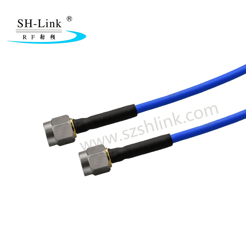 high frequency low loss SMA male to SMA male with SS405 cable assembly 2