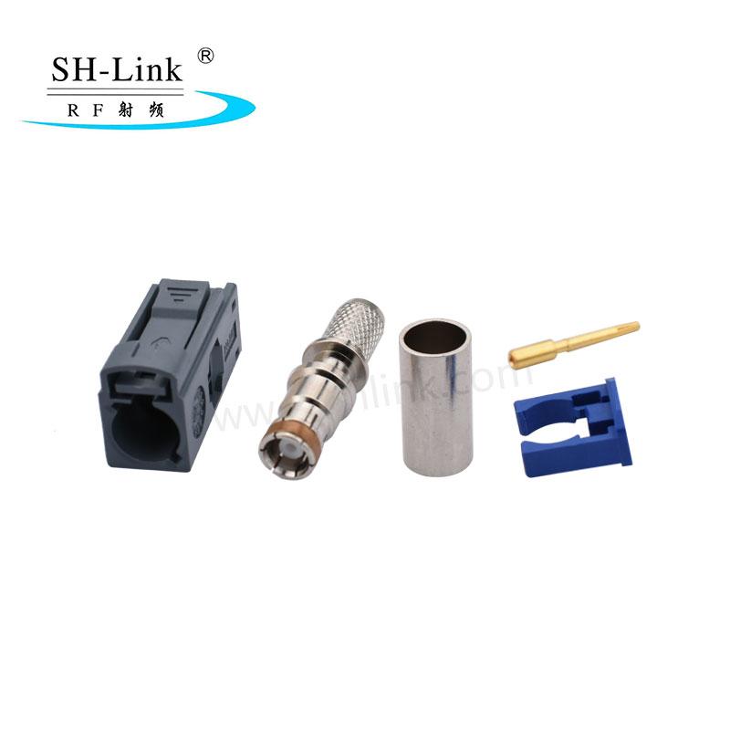 Rf Coaxial Cable Connector Fakra Female Crimp Cable Rg174 Rg316 