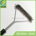 long handle stainless steel barbecue tools grill cleaning brush