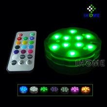 submersible led light with remote control for wedding decoration