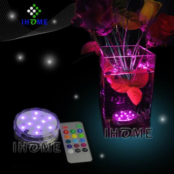 submersible led light with remote control for wedding decoration 3