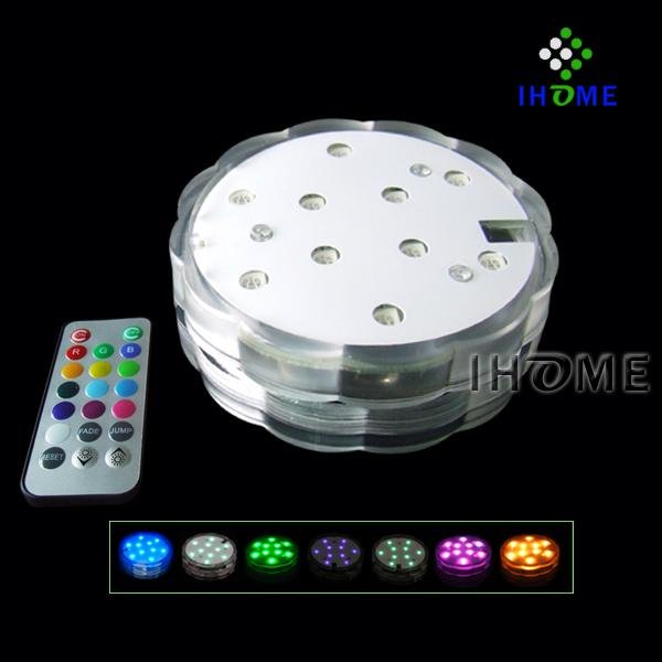 submersible led light with remote control for wedding decoration 5