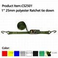 CS2501 1" 25mm polyester ratchet tie