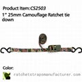 CS2503 1” 25mm Camouflage Ratchet tie