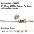 CS3502 2" 50mm 4500lbs ratchet tie down