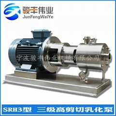 供应SRH3型管线式三级高剪切均质乳化泵